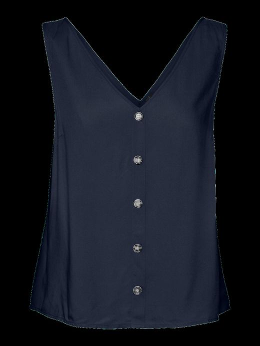 Top s/m abotonado Vero Moda Navy Blazer