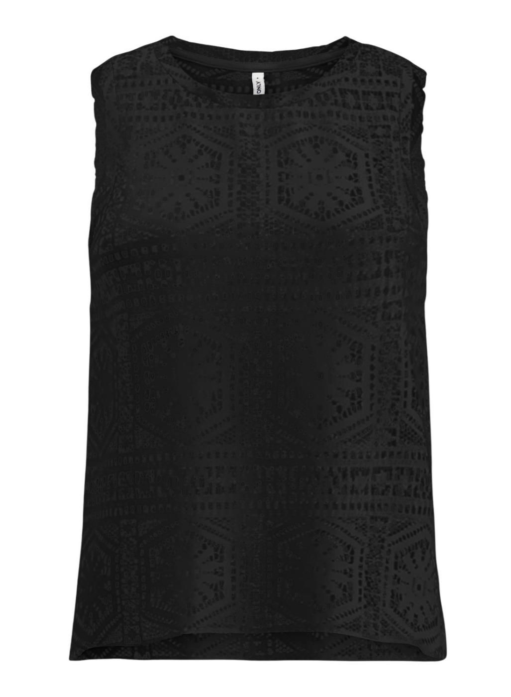 Top s/m con calados Only Black
