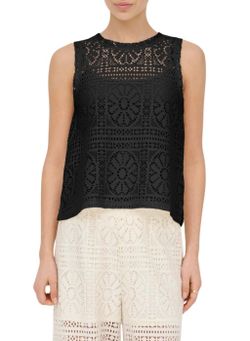 Top s/m con calados Only Black