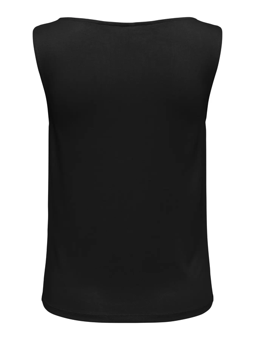 Top s/m con cuello drapeado Only Black