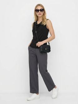 Top s/m con cuello drapeado Only Black
