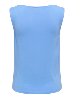 Top s/m con cuello drapeado Only Blue