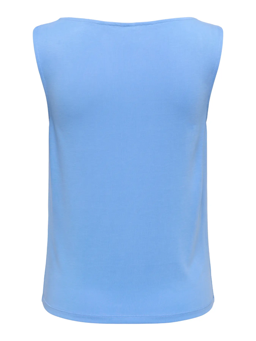 Top s/m con cuello drapeado Only Blue