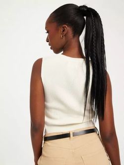 Top s/m corto canalé Only Cloud Dancer