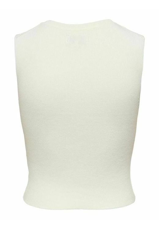 Top s/m corto canalé Only Cloud Dancer