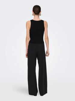 Top s/m de punto con botones Only Black