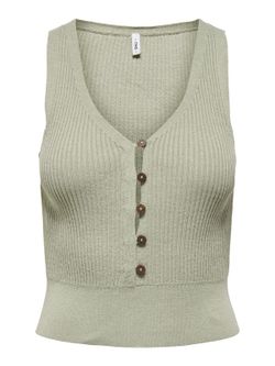 Top s/m de punto con botones Only Elm