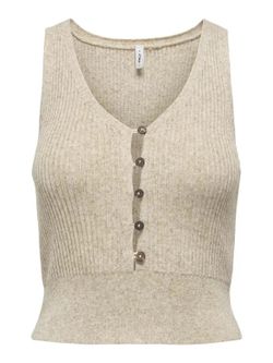 Top s/m de punto con botones Only Pumice Stone