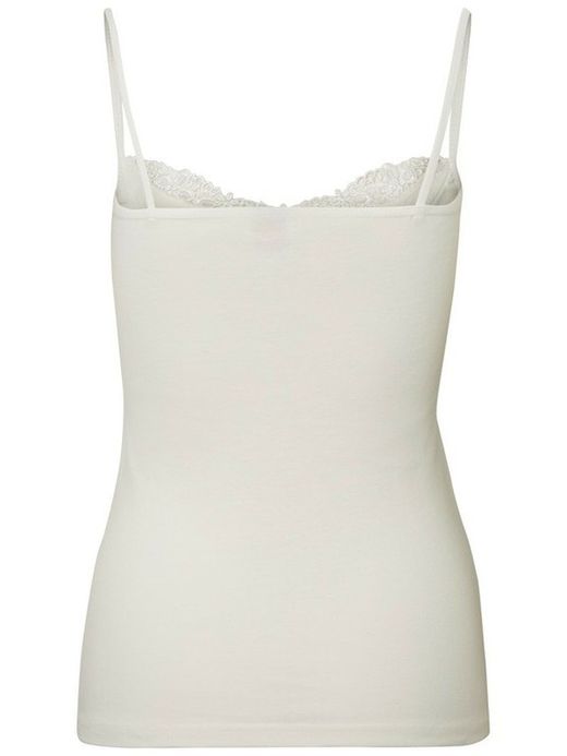 Vero Moda Weißes durchbrochenes dünnes Trägershirt