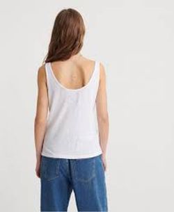 Superdry White Basic Tank Top
