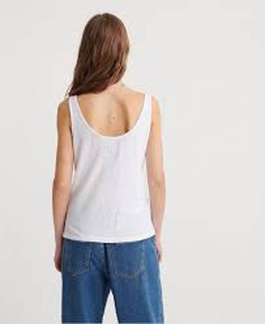 Superdry White Basic Tank Top