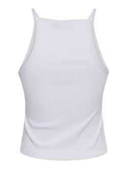 Top tirantes canalé Pieces Bright White