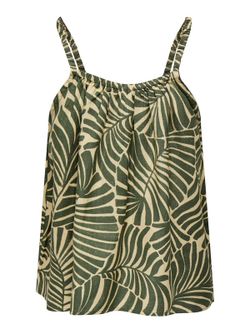 Top tirantes con estampado hojas tropicales Only Kalamata