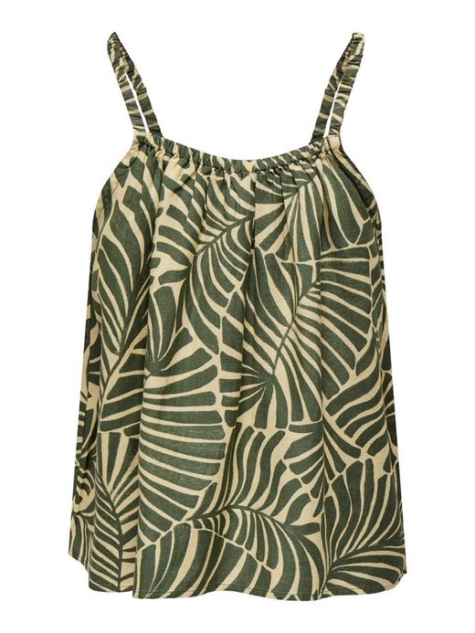 Top tirantes con estampado hojas tropicales Only Kalamata