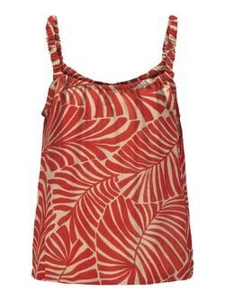 Top tirantes con estampado hojas tropicales Only Pureed Pumpkin