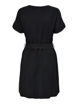 Vestido con botones y cinturón Only Black