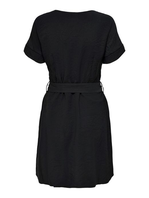 Vestido con botones y cinturón Only Black