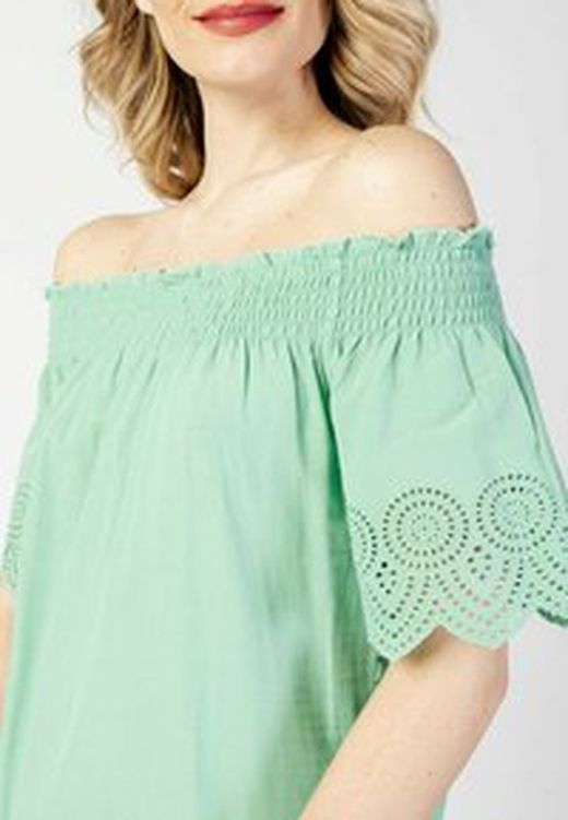 Vestido con calados palabra de honor Only Dark Thyme