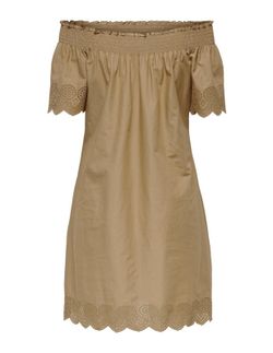 Vestido con calados palabra de honor Only Tigers Eye