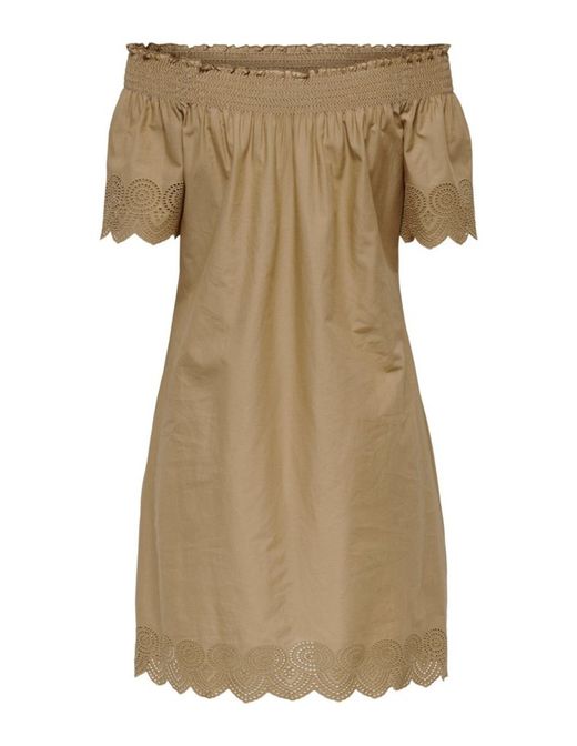 Vestido con calados palabra de honor Only Tigers Eye