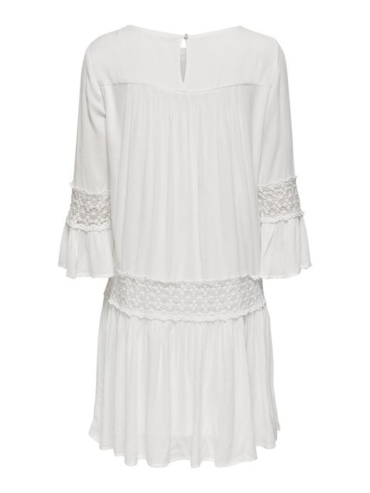 Vestido con manga 3/4 calados Only Cloud Dancer