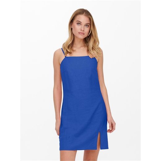 Vestido corto de tirante fino Only Blue