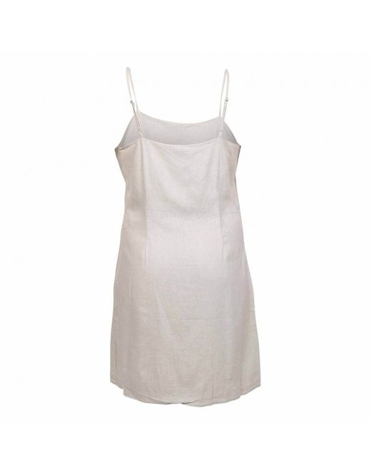 Vestido corto de tirante fino Only Silver Mink