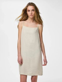 Vestido corto de tirante fino Pieces Birch