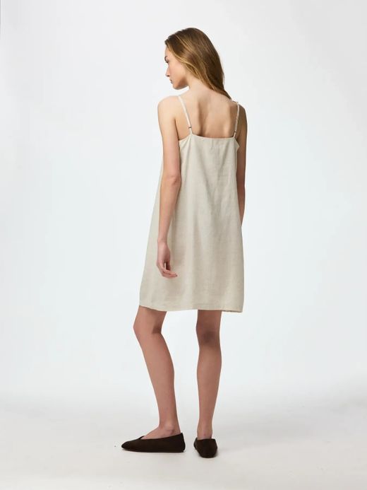 Vestido corto de tirante fino Pieces Birch