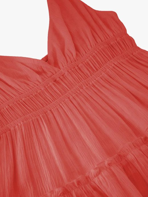 Vestido corto de tirantes Balmohk Fucsia