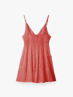Vestido corto de tirantes Balmohk Fucsia