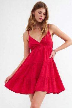 Vestido corto de tirantes Balmohk Fucsia