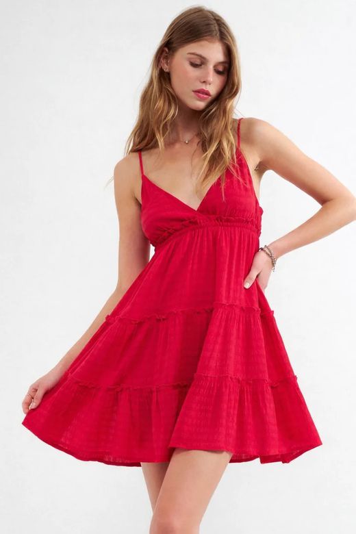 Vestido corto de tirantes Balmohk Fucsia