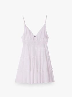 Vestido corto de tirantes Balmohk White