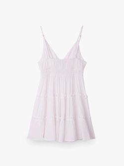 Vestido corto de tirantes Balmohk White