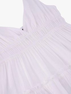 Vestido corto de tirantes Balmohk White