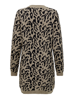 Vestido de punto con estampado animal print Only Fossil