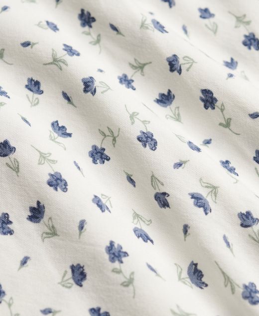 Vestido de tiranles largo con estampado floral Superdry Off White