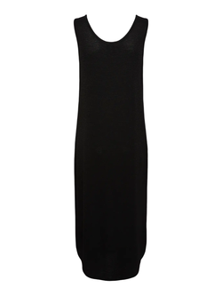 Vestido de tirantes con detalle efecto metalizado Pieces Black