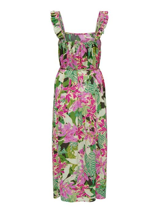 Vestido de tirantes con estampado tropical Only Forest Night