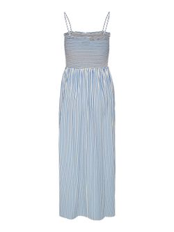 Vestido de tirantes con rayas Only String