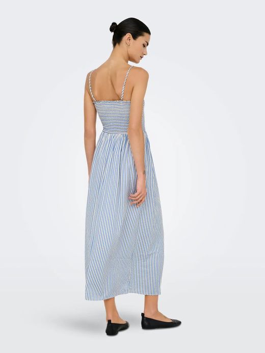 Vestido de tirantes con rayas Only String
