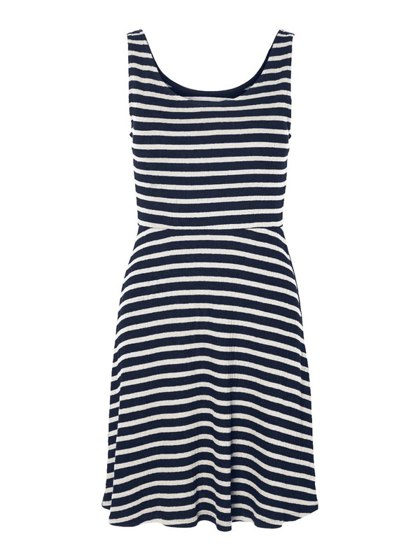 Vestido de tirantes con rayas Vero Moda Navy Blazer Pep Serra