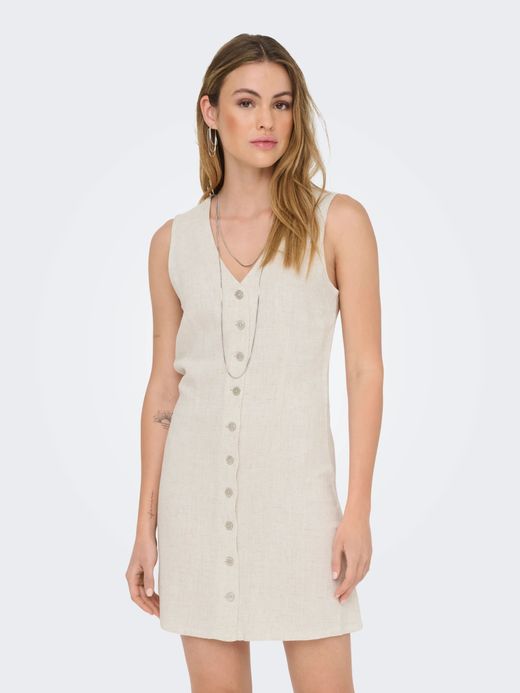 Vestido de tirantes corto abotonado Only Moonbean