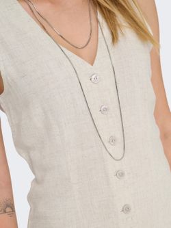 Vestido de tirantes corto abotonado Only Moonbean