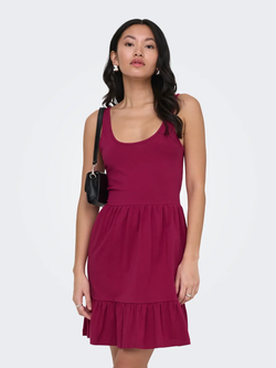 Vestido de tirantes liso Only Sangria