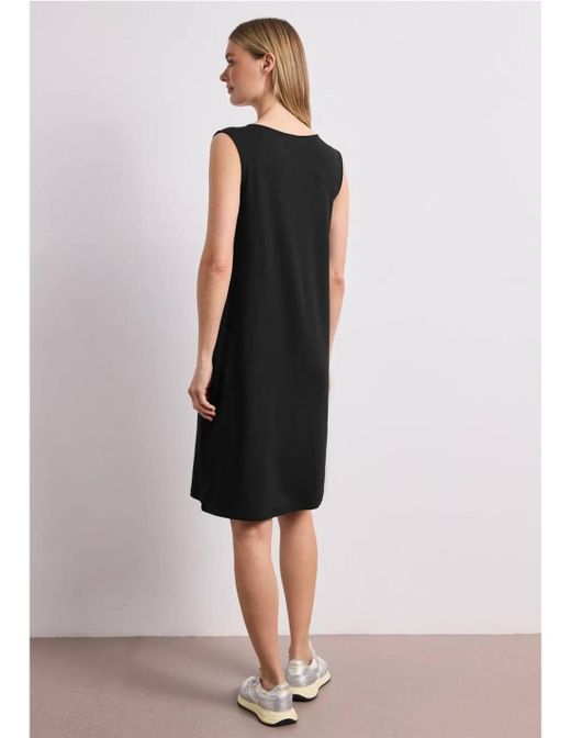 Vestido de tirantes liso Street One Black