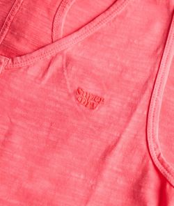 Vestido de tirantes midi botones Superdry Fiery Coral