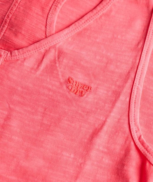 Vestido de tirantes midi botones Superdry Fiery Coral