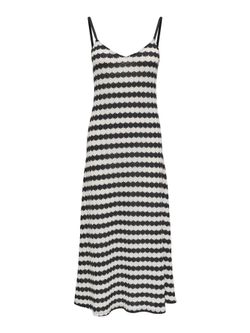 Vestido de tirantes rayas bicolor Only Black